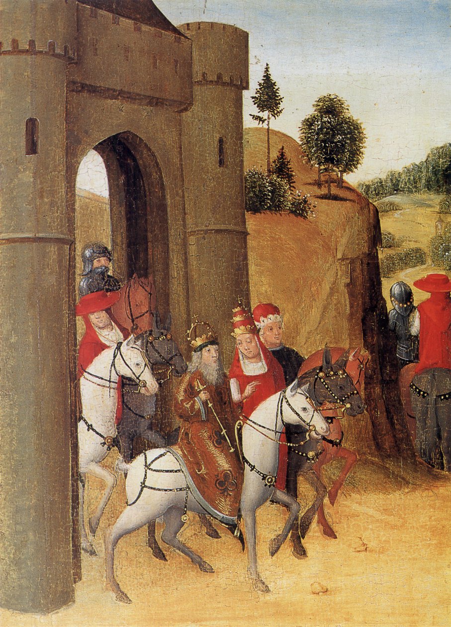 Kaiser, Papst und Herzog brechen nach Mantua auf tekijältä Unbekannt Unbekannt
