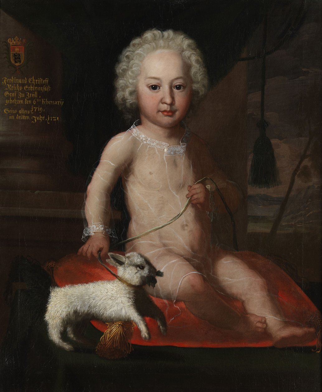 Kinderbildnis Ferdinand Christoph von Waldburg-Zeil (* 1719) tekijältä Unbekannt Unbekannt