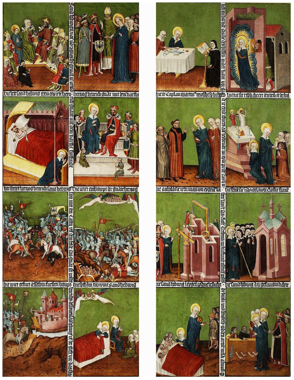 Legend of Saint Hedwig, triptych siivet tekijältä Unbekannt Unbekannt