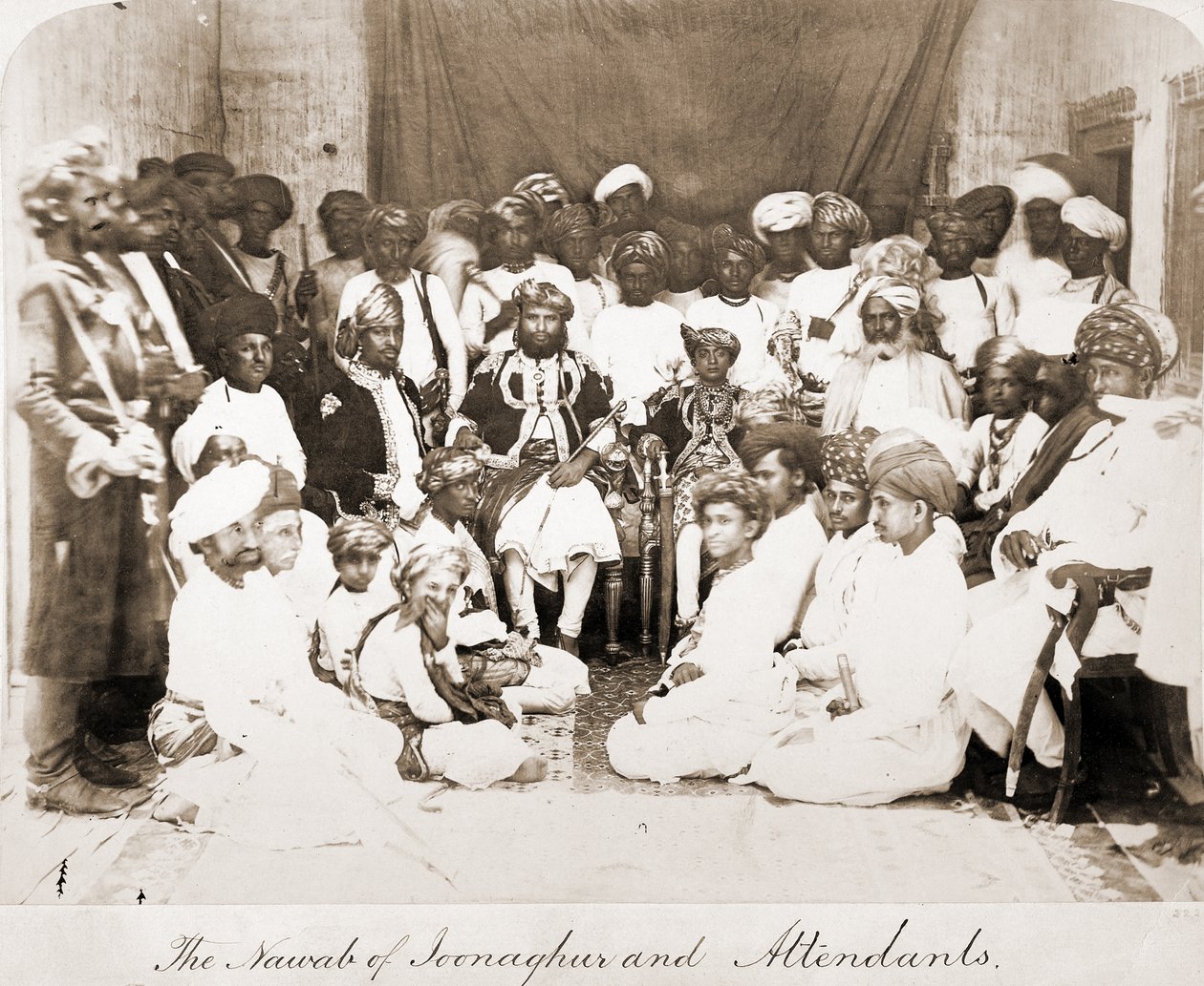 Mahabat Khan (1851-1882), Junagarhin Nawab, 1870-luku tekijältä Unbekannt Unbekannt
