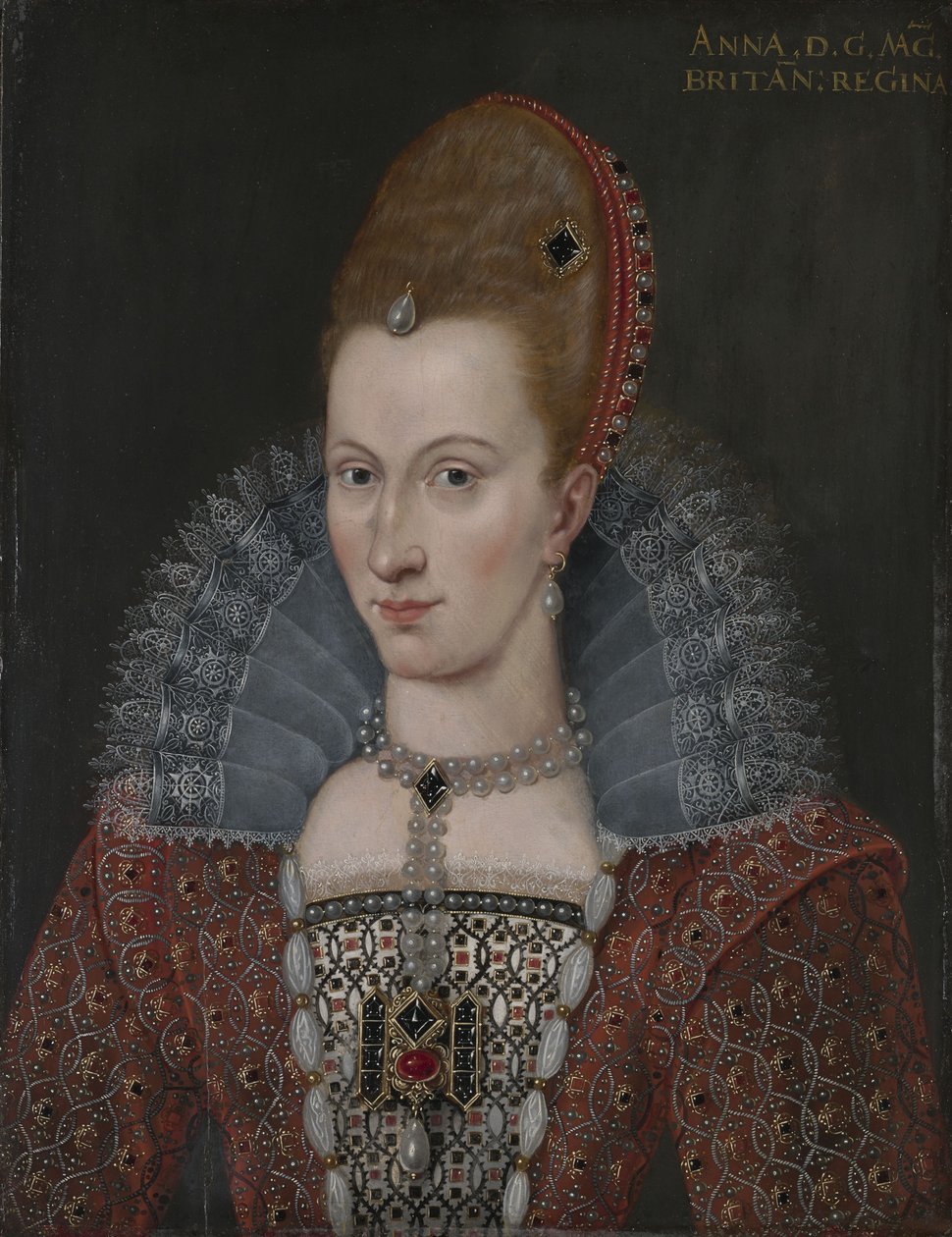Tanskan Annen muotokuva (1574-1619) tekijältä Unbekannt Unbekannt