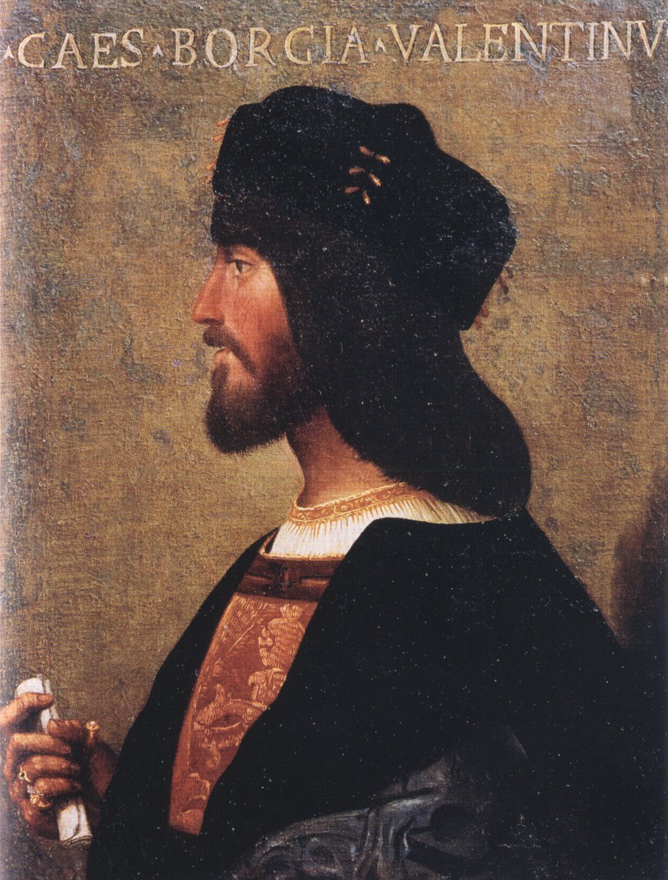 Cesare Borgian muotokuva (1475-1507) tekijältä Unbekannt Unbekannt
