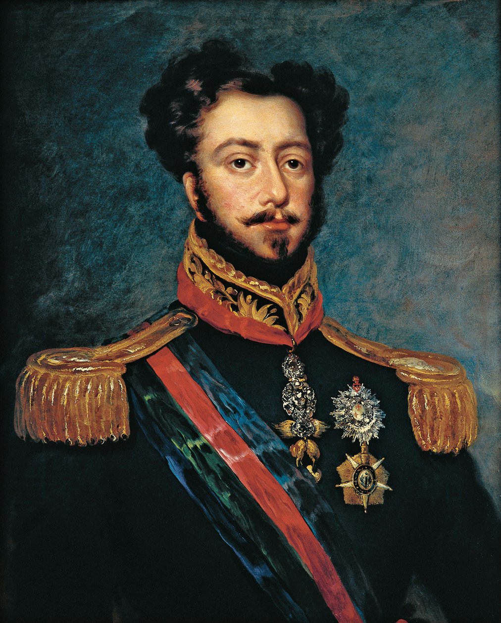Muotokuva Dom Pedrosta, Bragançan herttuasta John Simpsonin jälkeen 1834 tekijältä Unbekannt Unbekannt