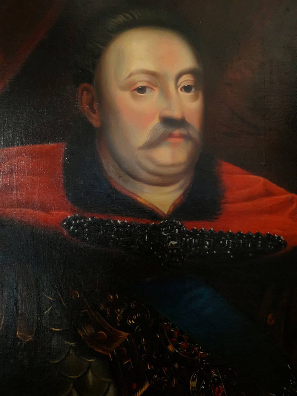 Muotokuva John III Sobieskista jalokivipanssarissa (yksityiskohta) tekijältä Unbekannt Unbekannt