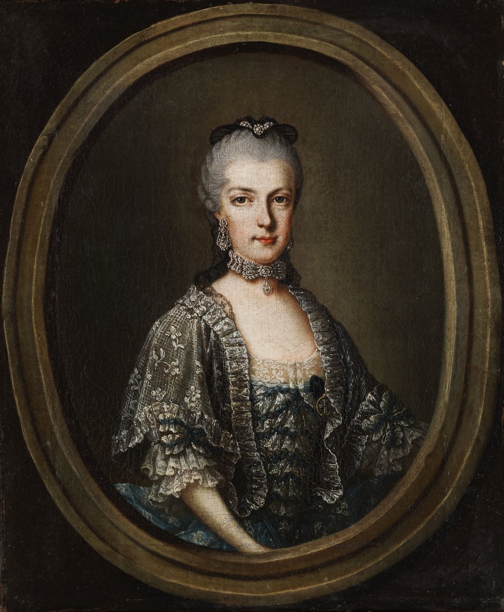 Maria Christinan muotokuva, Teschenin herttuatar (1742-1798) tekijältä Unbekannt Unbekannt