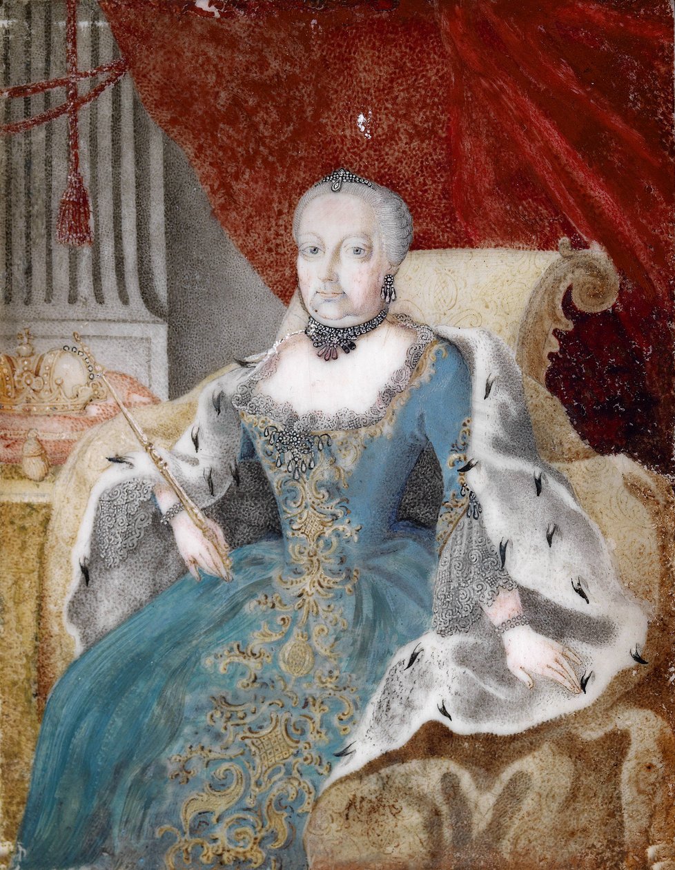 Maria Theresian muotokuva (1717-1780) tekijältä Unbekannt Unbekannt