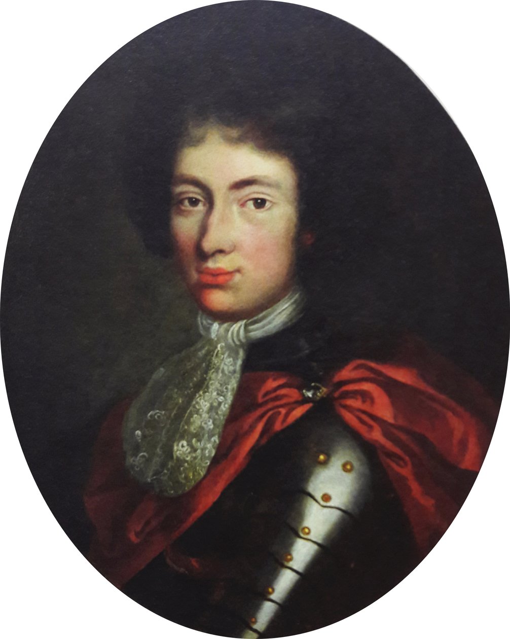 Prinssi Jakub Ludwik Sobieskin muotokuva panssarissa tekijältä Unbekannt Unbekannt