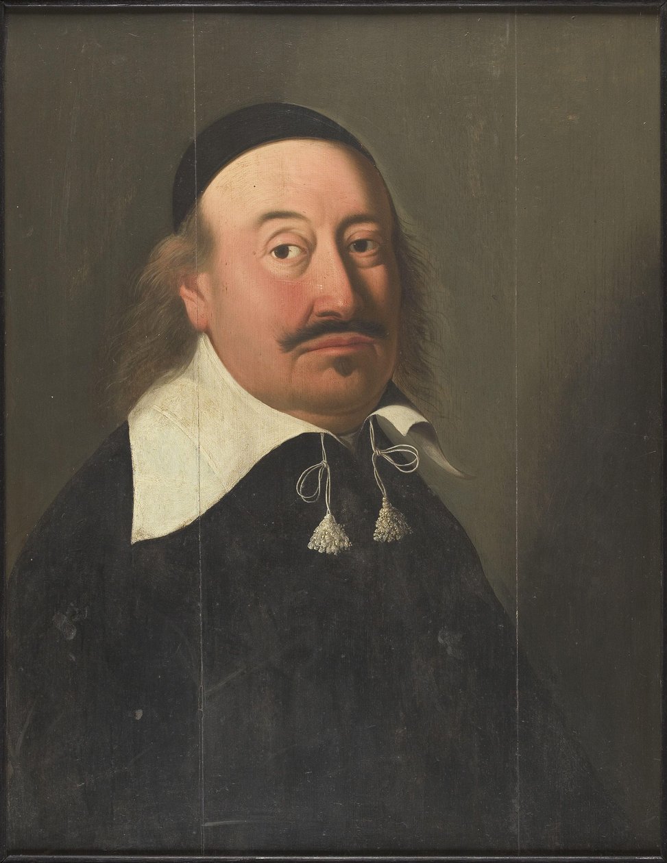 Professori Petrus Moll 1647-1669 olieverf op paneel tekijältä Unbekannt Unbekannt