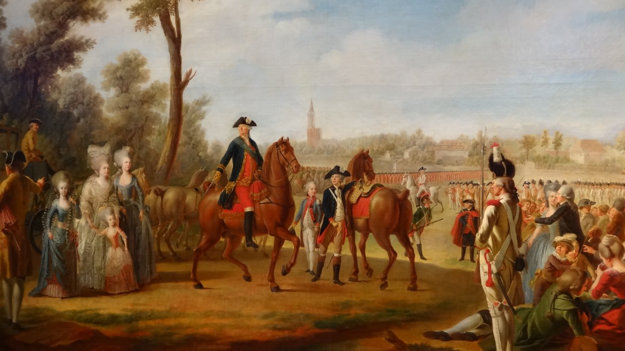 Revue du régiment de Condé à Strasbourg tekijältä Unbekannt Unbekannt