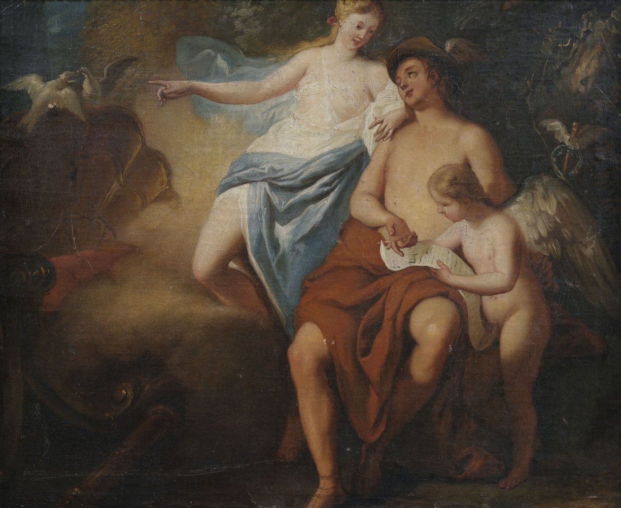Venus, Merkur ja Amor tekijältä Unbekannt Unbekannt