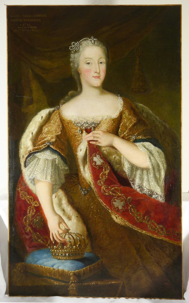 muotokuva kuningatar Elisabeth Therese von Sardinienista tekijältä Unbekannt Unbekannt