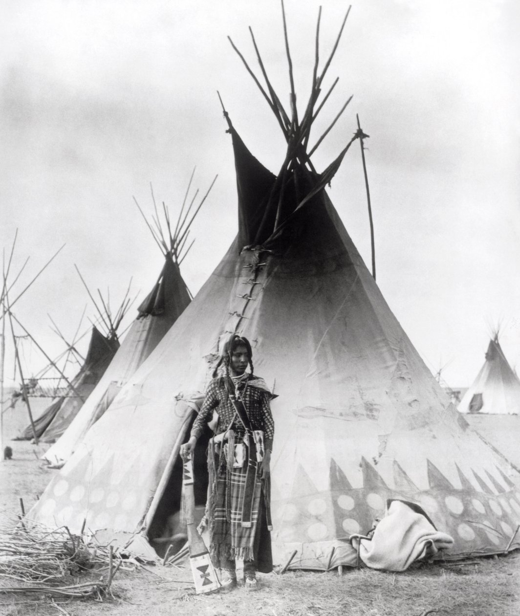 Blackfoot Brave, lähellä Calgarya, Alberta, 1889 tekijältä Unbekannt Unbekannt