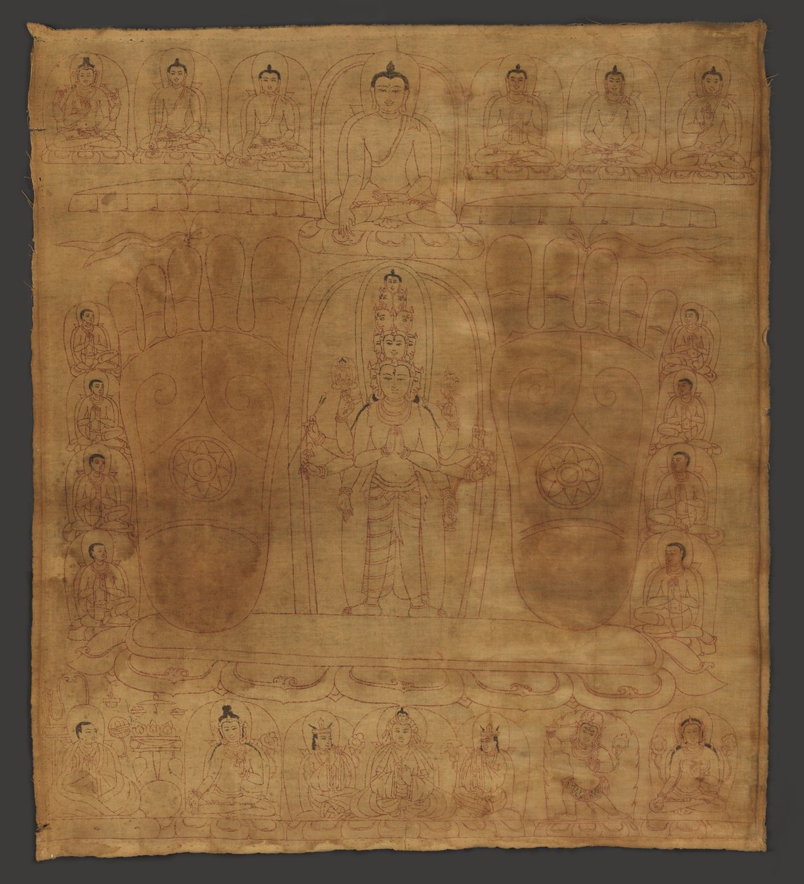 Bodhisattva Avalokiteshvara kuningas Srongtsen Gampon perinteessä tekijältä Unbekannt Unbekannt