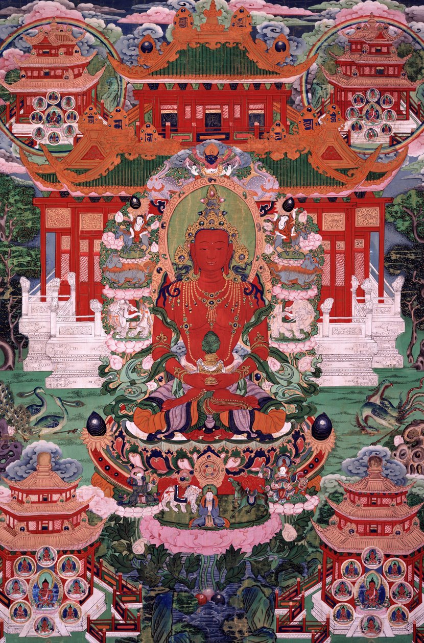 Buddha Amitayus puhtaassa maassaan tekijältä Unbekannt Unbekannt