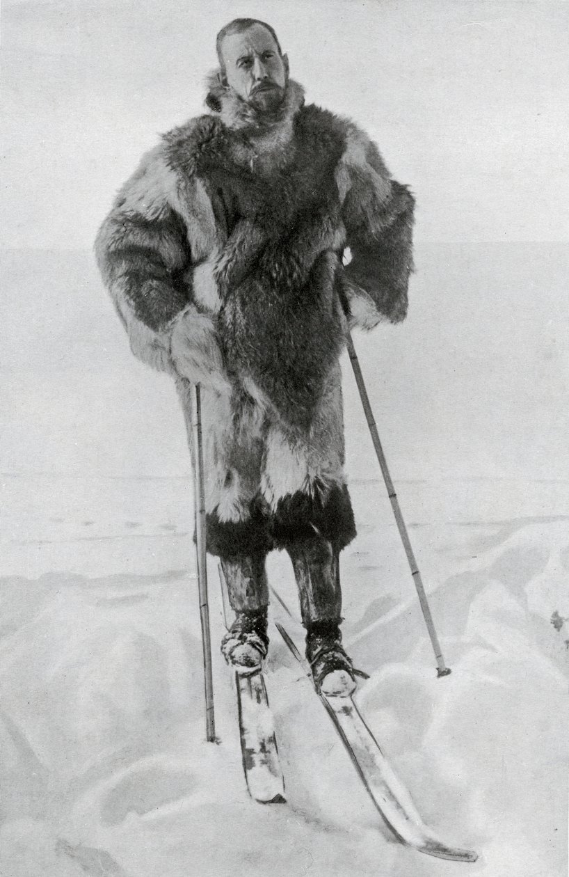 Kapteeni Roald Amundsen, The Year 1912 -julkaisusta, julkaistu Lontoossa, 1913 tekijältä Unbekannt Unbekannt