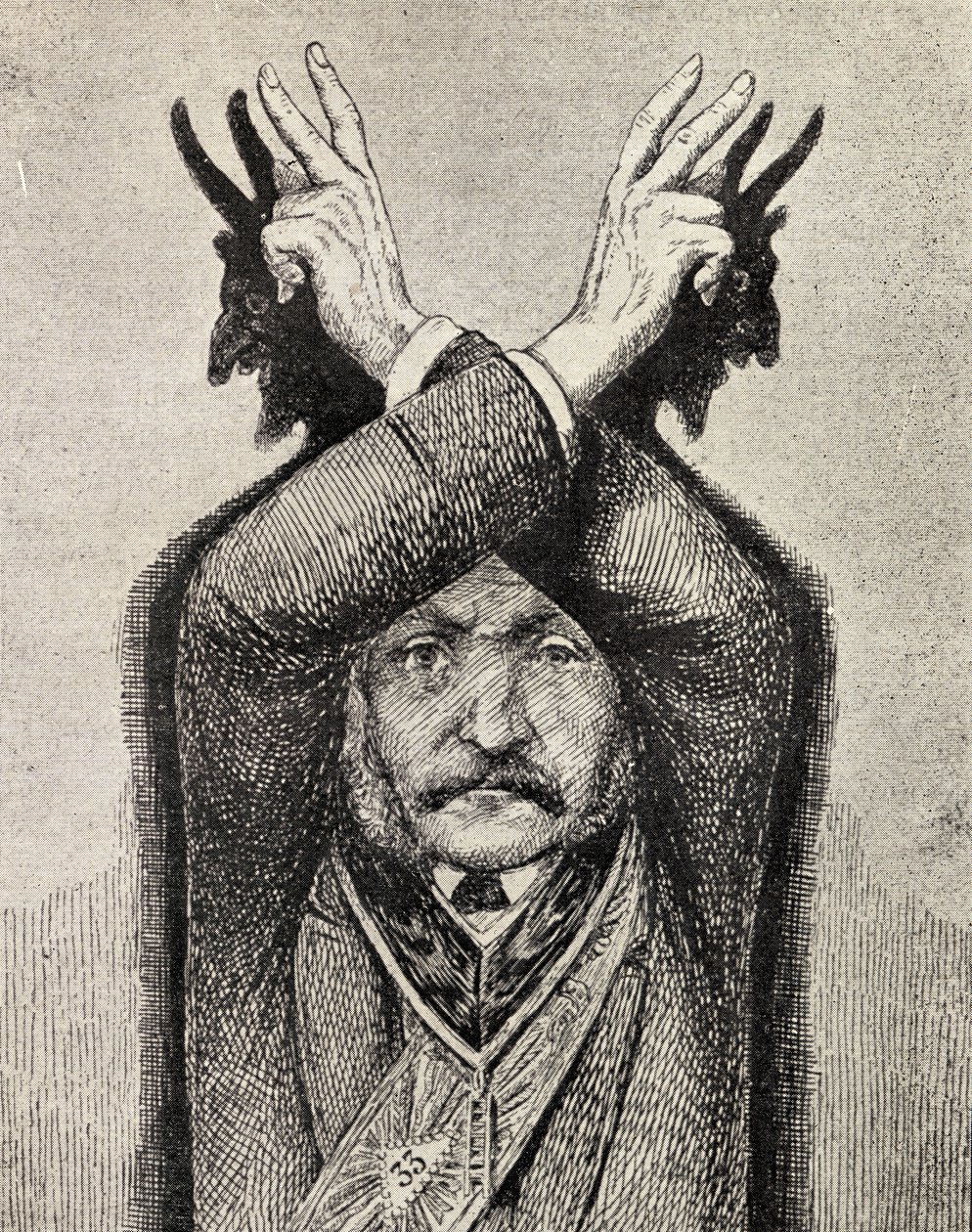 Devil Worship, Eugen Lennhoffin teoksesta The Freemason, julkaistu 1932 tekijältä Unbekannt Unbekannt