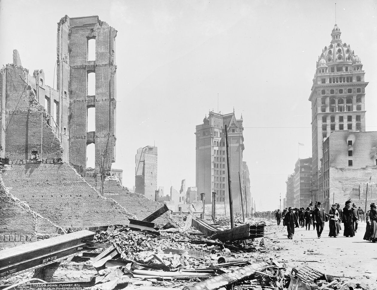 Down Market St., Phelan Bldg. in foregeround, San Francisco, Cal. tekijältä Unbekannt Unbekannt