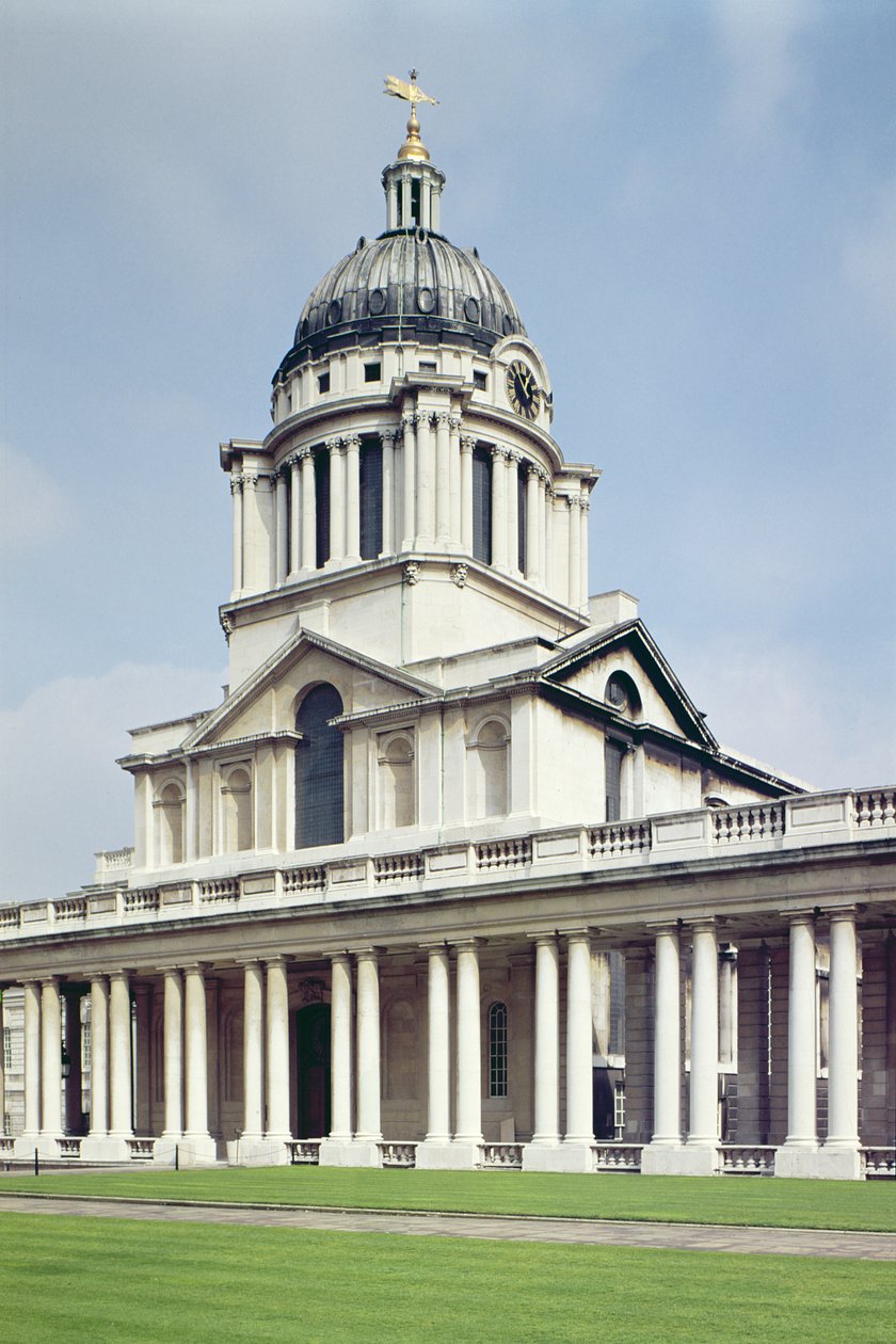Painted Hallin ulkopuoli, Old Royal Naval College, Greenwich, Lontoo tekijältä Unbekannt Unbekannt