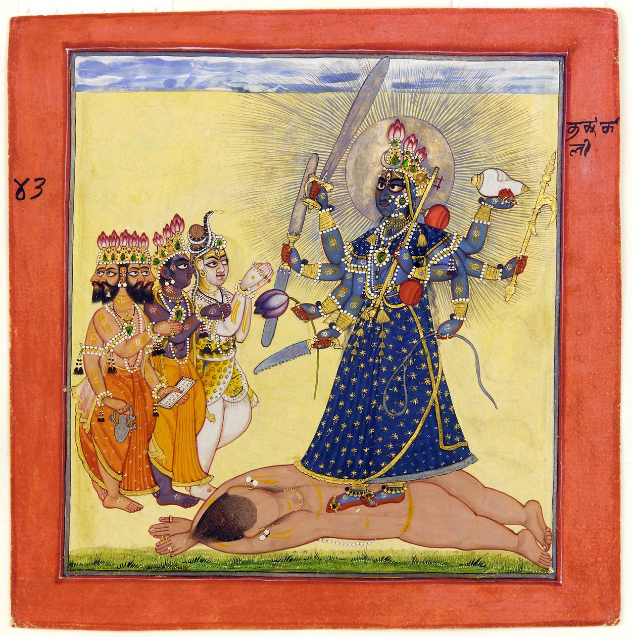 Jumalatar Bhadrakali Jumalat palvovat- tantristisesta Devi-sarjasta tekijältä Unbekannt Unbekannt
