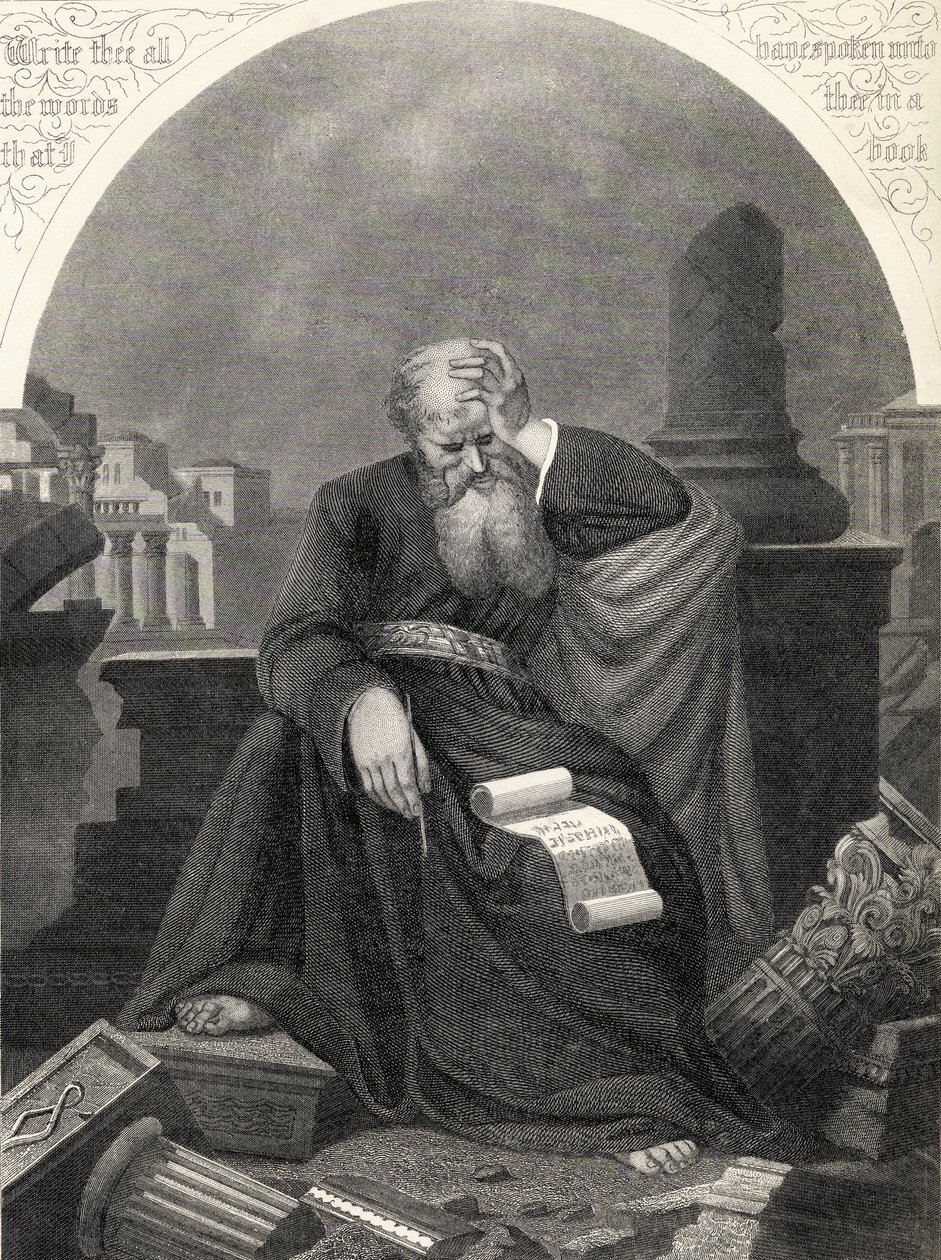 Jeremiah, S. Allenin kaivertama, National Illustrated Family Biblesta, julkaistu n. 1870 tekijältä Unbekannt Unbekannt