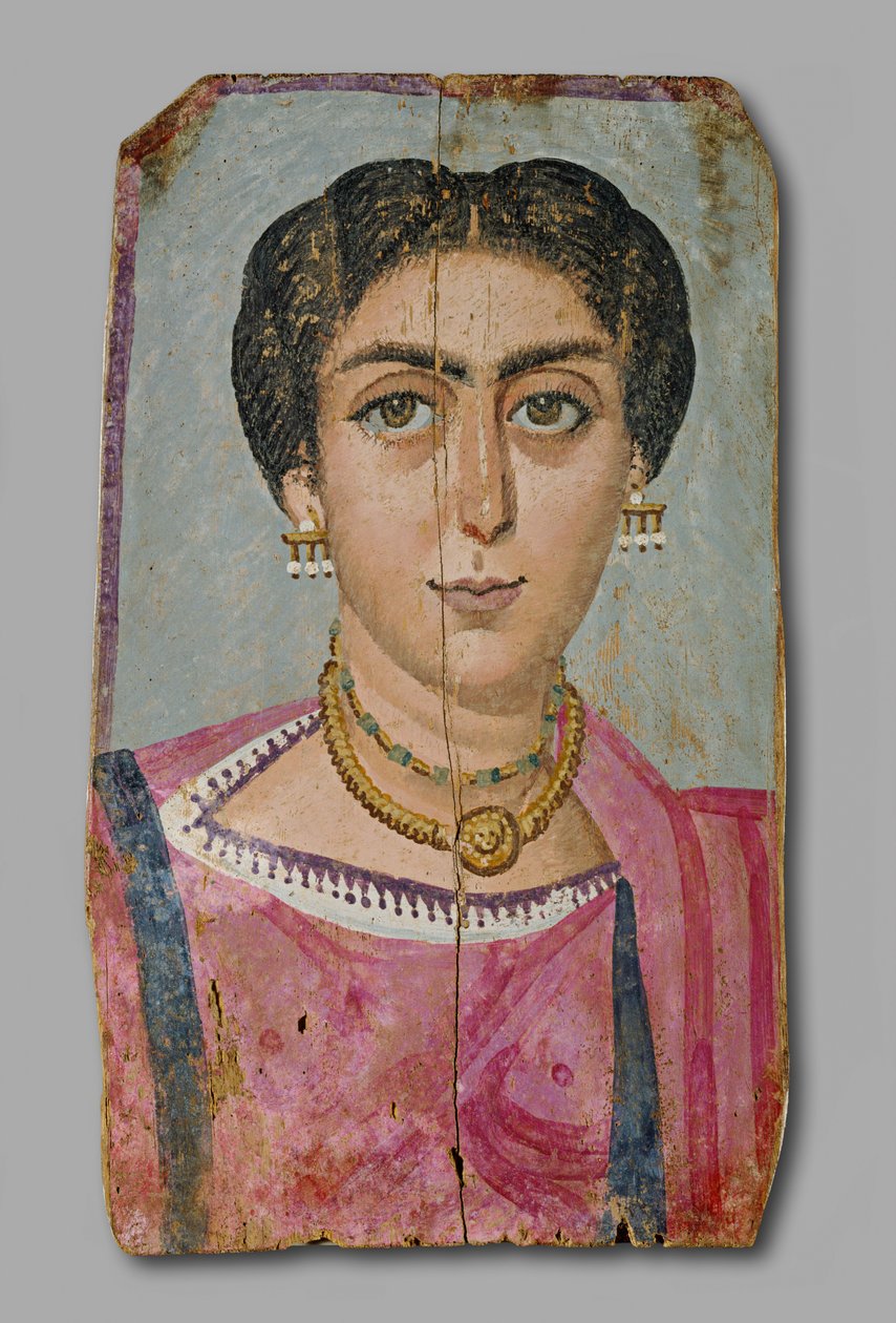 Mummy Portrait- nainen kaulakorulla tekijältä Unbekannt Unbekannt