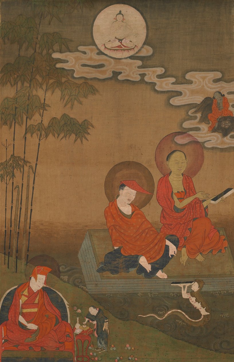Nagarjuna ja Aryadeva kahtena suurena intialaisena buddhalaisena kouluttajana tekijältä Unbekannt Unbekannt