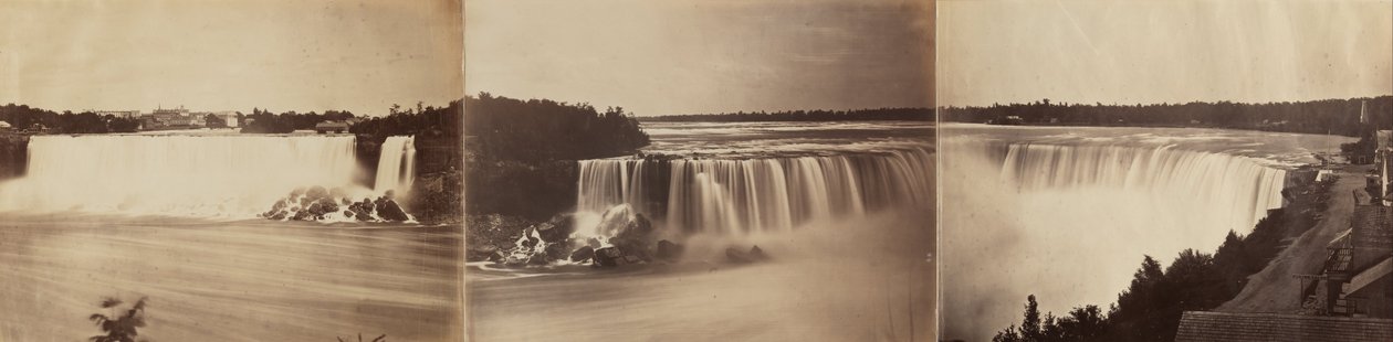 Niagaran putouksen kolmiosainen panoraama tekijältä Unbekannt Unbekannt
