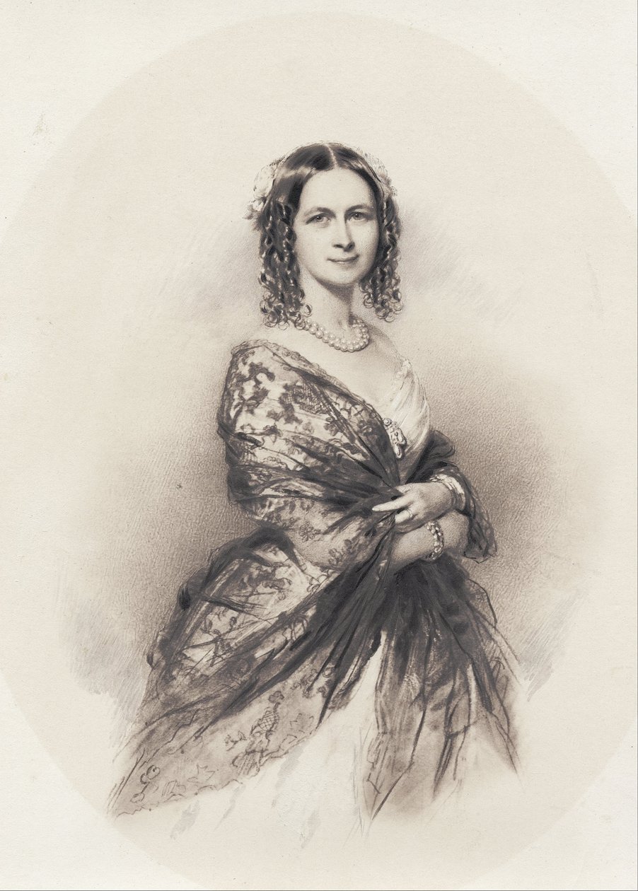 Oopperalaulaja Jenny Lindin (1820-1887) muotokuva tekijältä Unbekannt Unbekannt