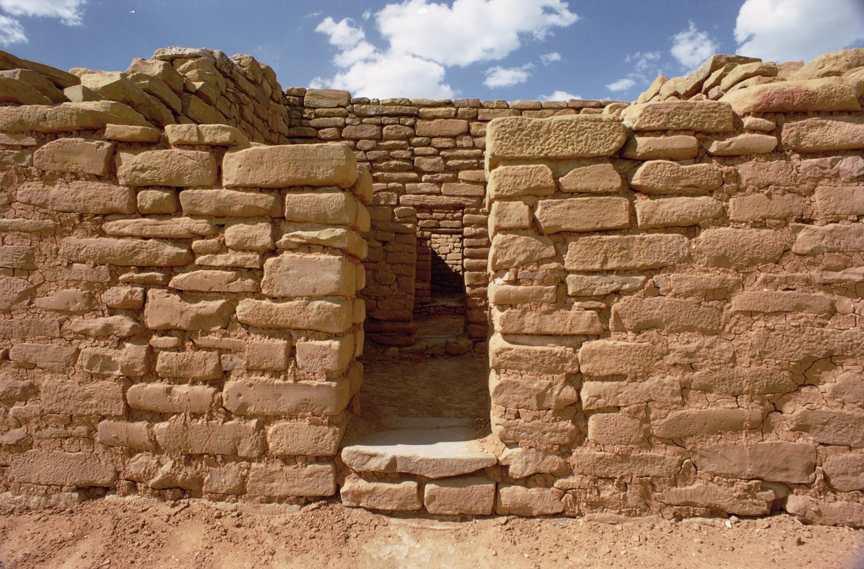 Pueblo-intiaanien asuntojen jäänteet, rakennettu 1000-1300-luvulla tekijältä Unbekannt Unbekannt