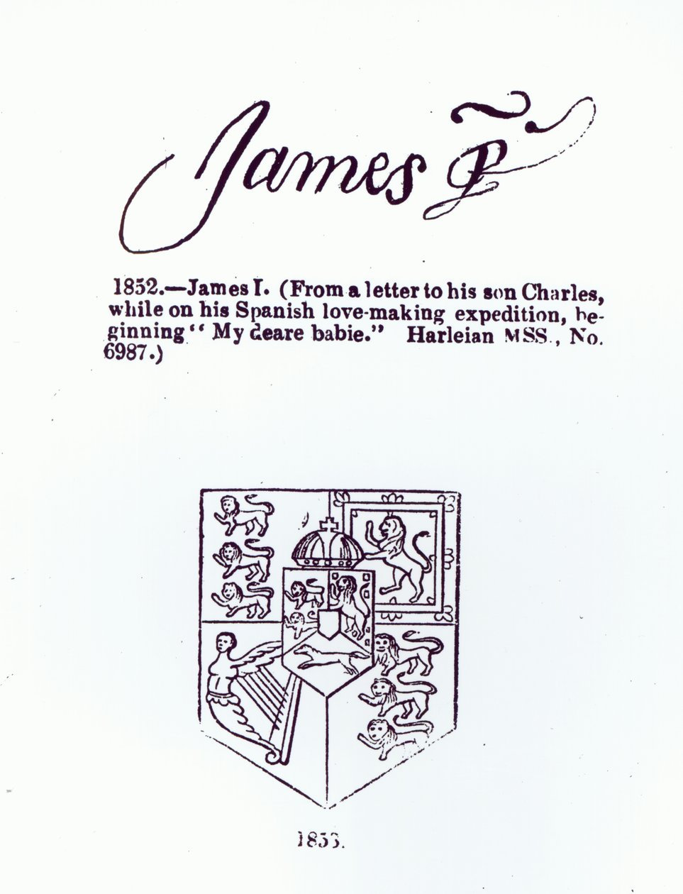 Jäljennös Jaakob VI:n ja I:n (1566-1625) allekirjoituksesta, 17. maaliskuuta 1623 tekijältä Unbekannt Unbekannt