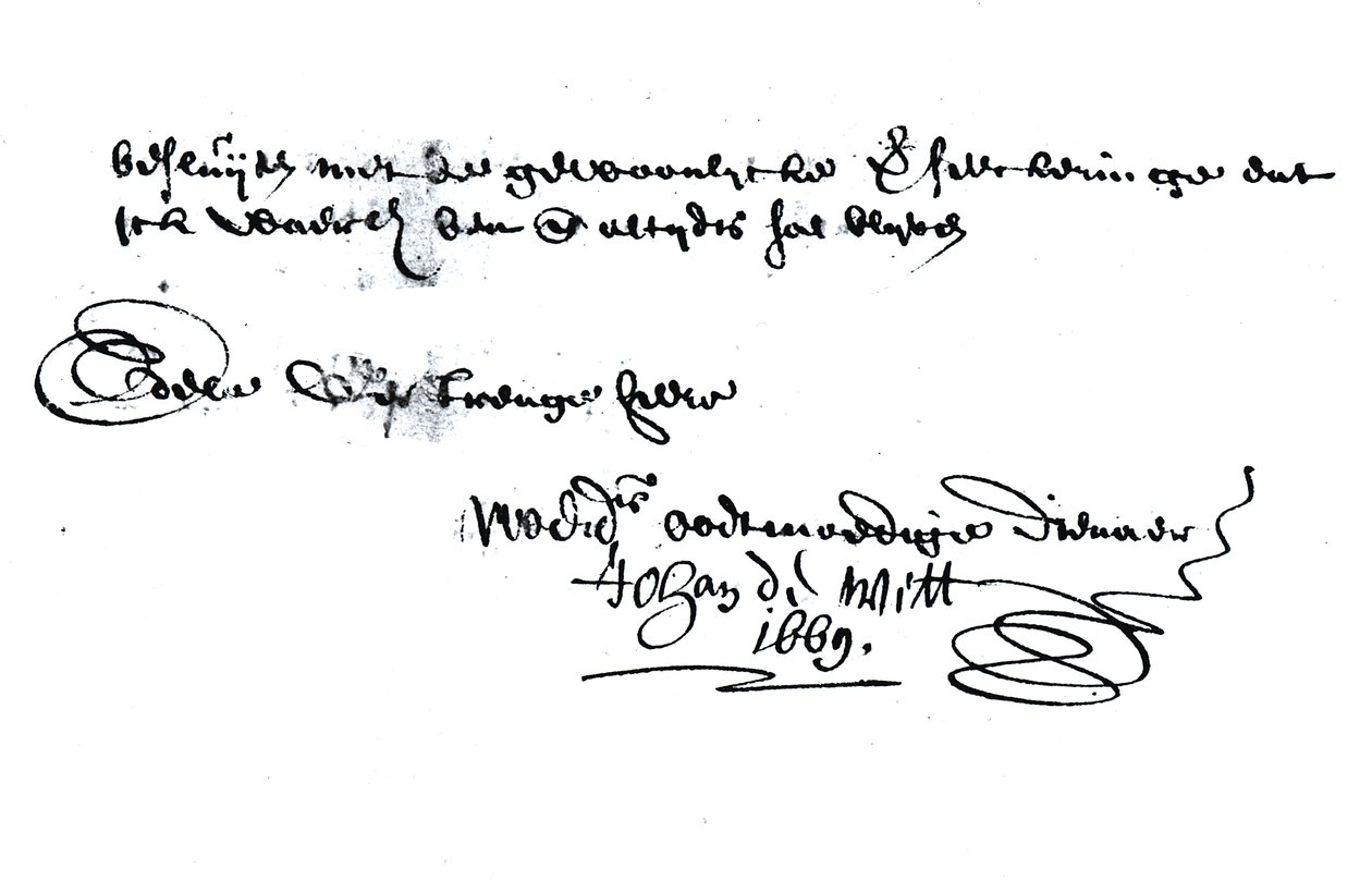 Johan de Wittin (1625-72) allekirjoitus tekijältä Unbekannt Unbekannt