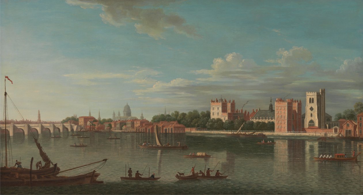 Thames Lambethin palatsissa tekijältä Unbekannt Unbekannt