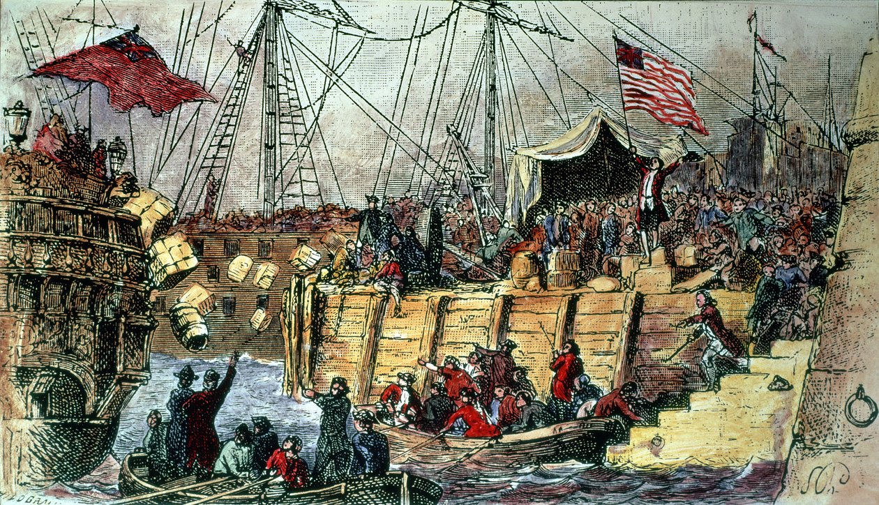 Bostonin teekutsut, 16. joulukuuta 1773 tekijältä Unbekannt Unbekannt