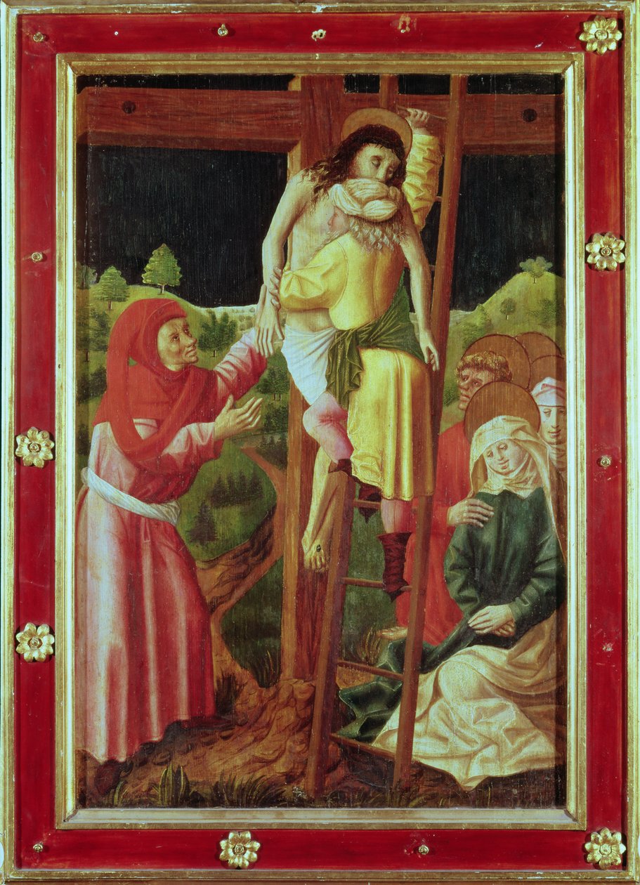 The Deposition, n. 1490 (tempera paneelissa) tekijältä Unbekannt Unbekannt