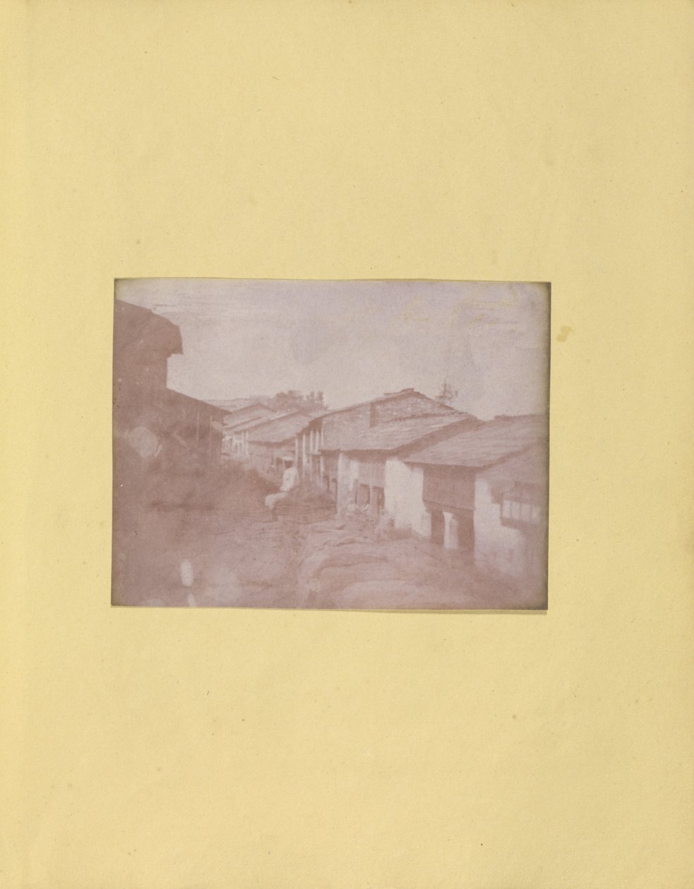 Tuntematon valmistaja, brittiläinen, aktiivinen Intia noin 1843 - (Village Street, luultavasti Uttar Pradesh, Pohjois-Intia) tekijältä Unbekannt Unbekannt
