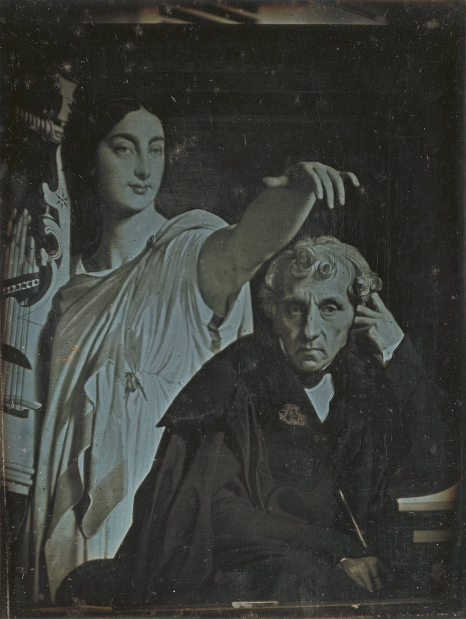 Tuntematon valmistaja, ranska - (Ingres Painting of Maria Luigi Carlo Zenobio Salvatore Cherubini ja hänen museonsa) tekijältä Unbekannt Unbekannt