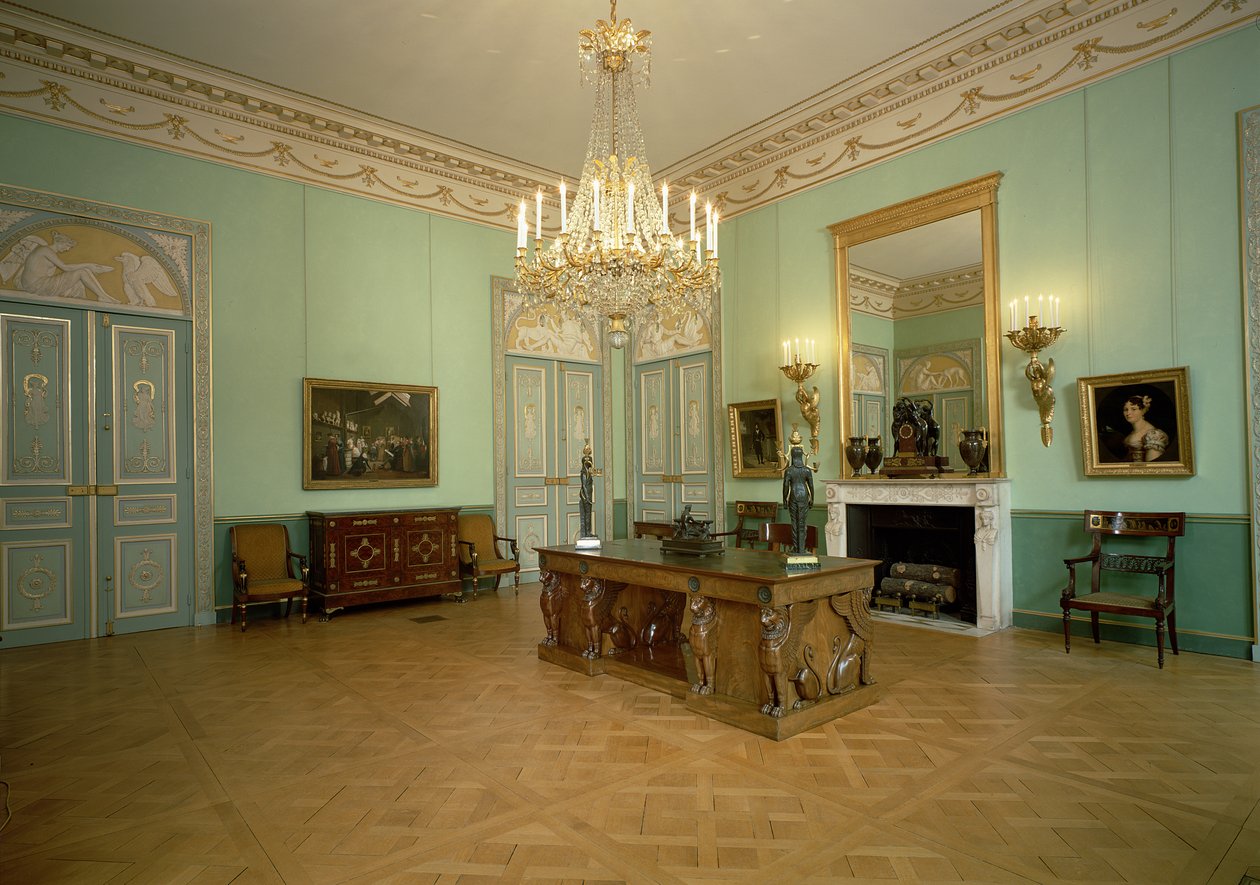 Näkymä Musee Marmottan Monet -salonkiin, Pariisi, 1700-1800-luku tekijältä Unbekannt Unbekannt