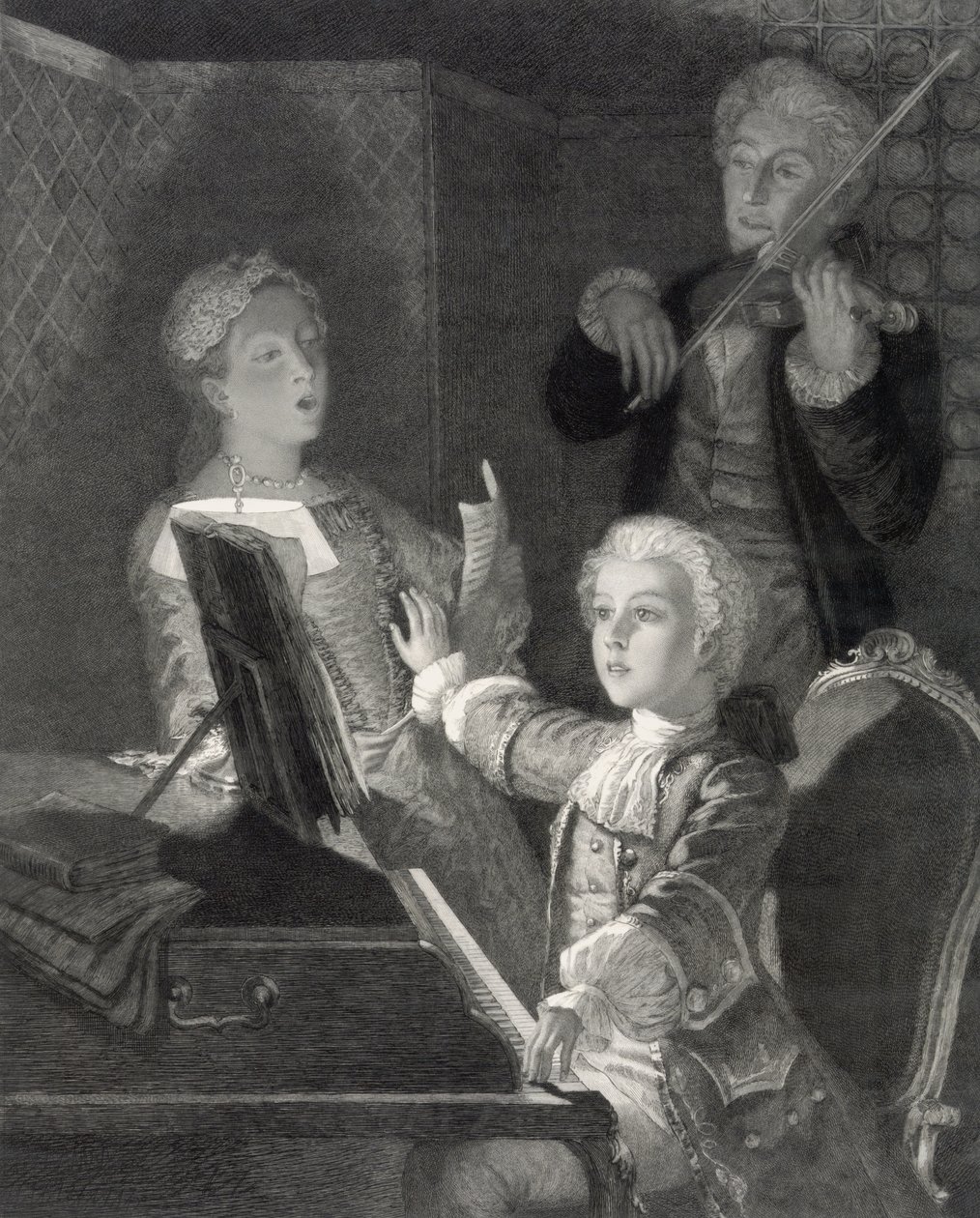 Wolfgang Amadeus Mozart lapsena tekijältä Unbekannt Unbekannt