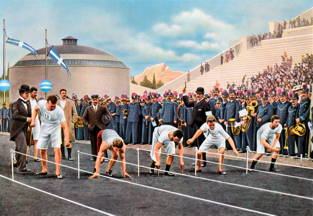 100 metrin pikajuoksu olympialaisissa, Ateena, 1896, 1936 tekijältä Unbekannt