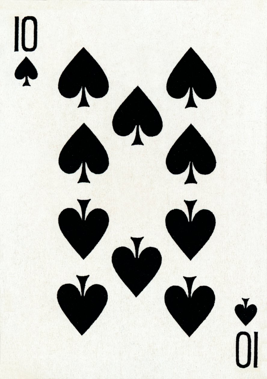 10 of Spades Goodall & Son Ltd.:n pelikorttipakasta, 1940 tekijältä Unbekannt
