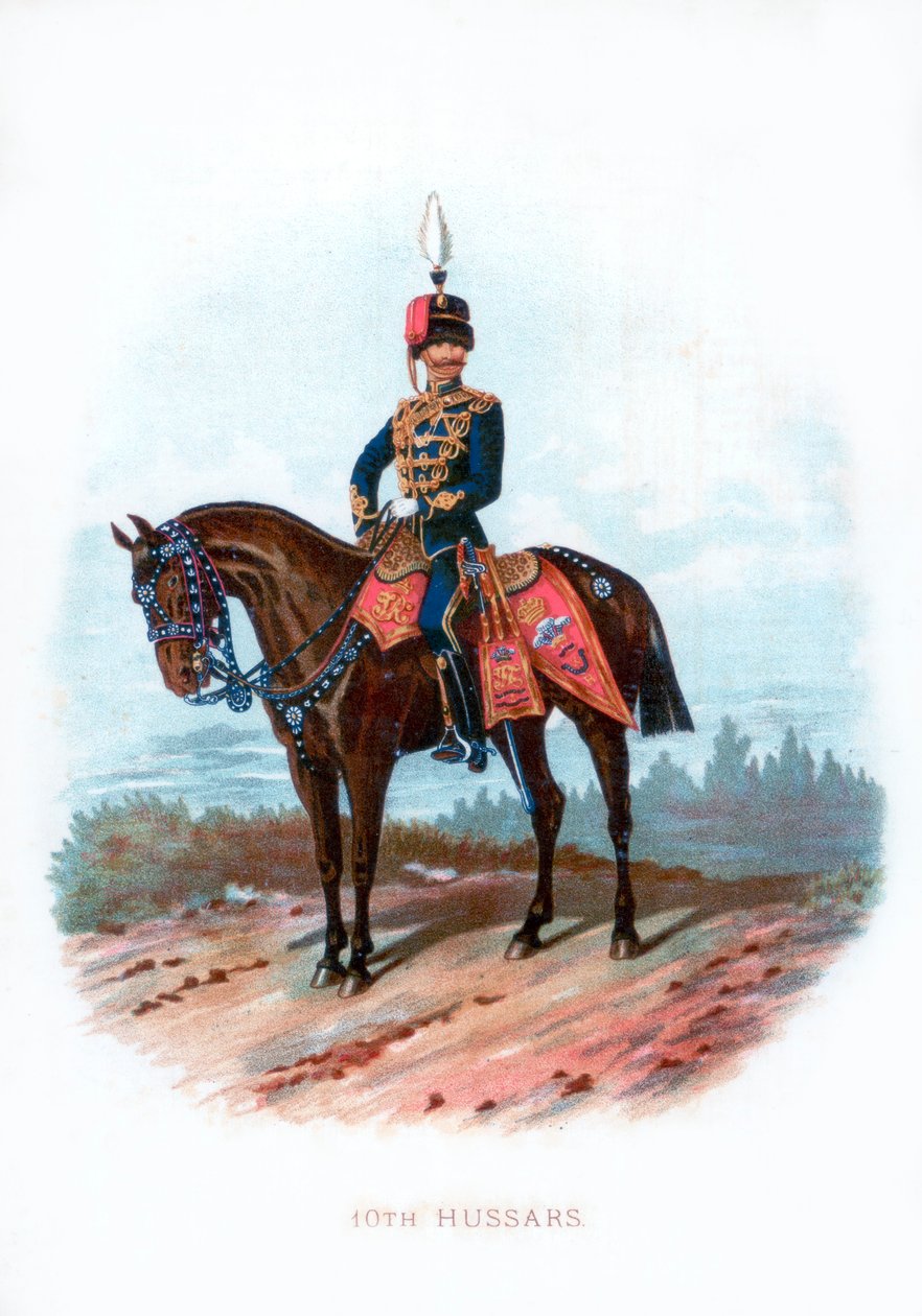 10. husaarit, 1889 tekijältä Unbekannt