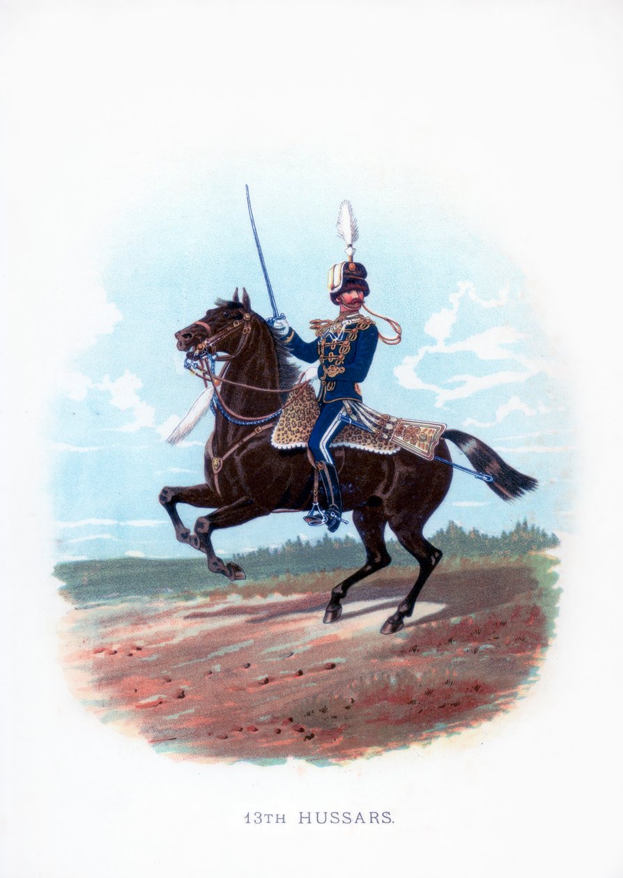 13. husaari, 1889 tekijältä Unbekannt