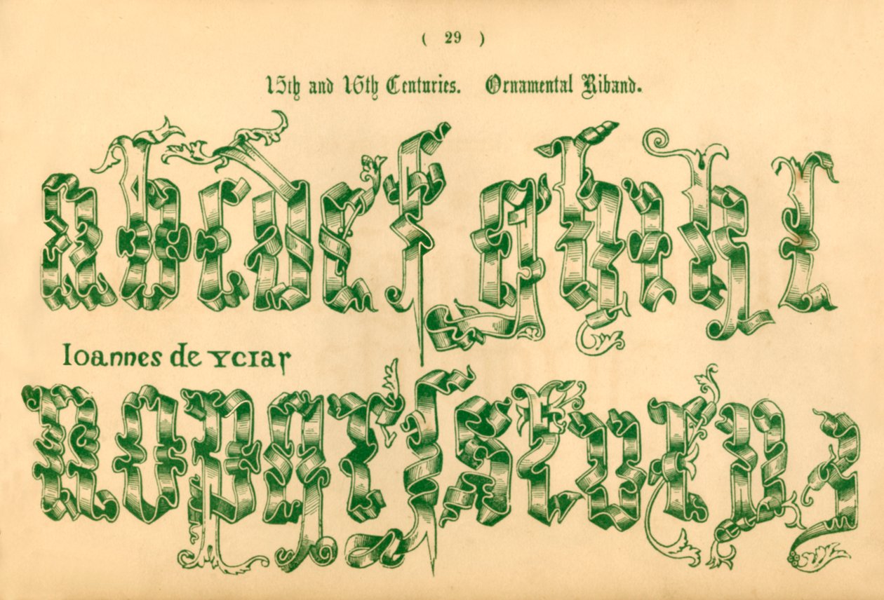 1400- ja 1600-luvuilla. Koristenauha, 1862 tekijältä Unbekannt