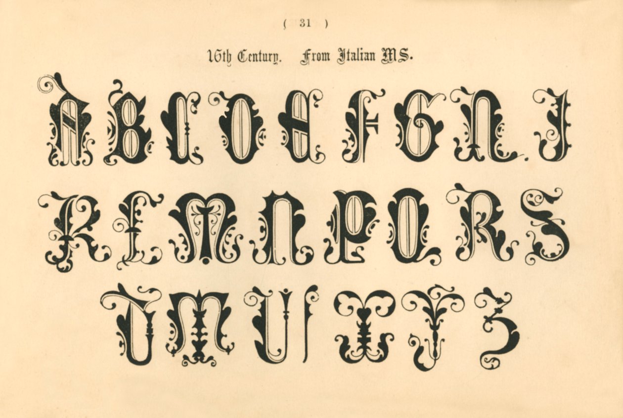 16. vuosisata. Italiasta MS., 1862 tekijältä Unbekannt