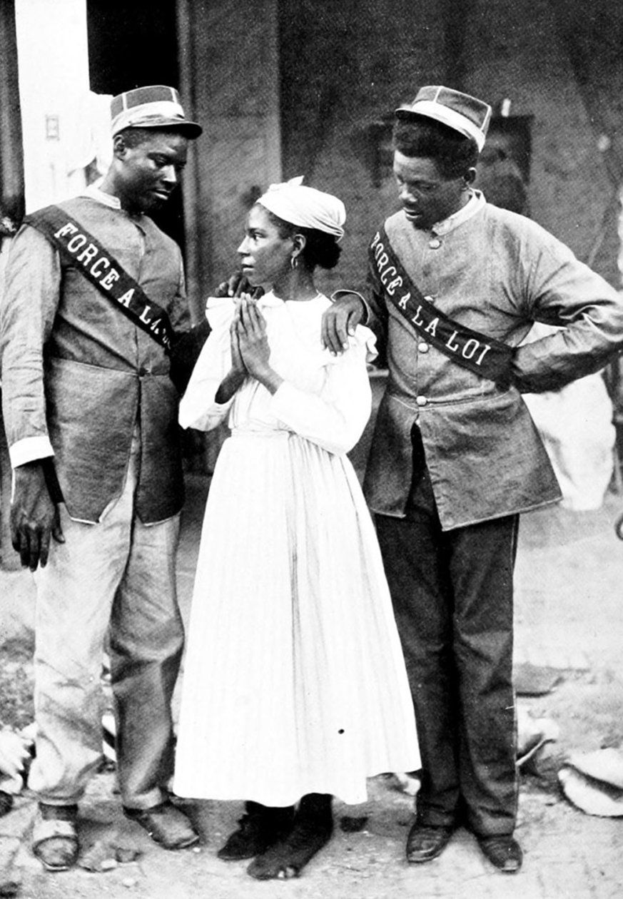 19369N HAITI Haitin poliisi ennen Yhdysvaltain miehitystä vuonna 1917 tekijältä Unbekannt