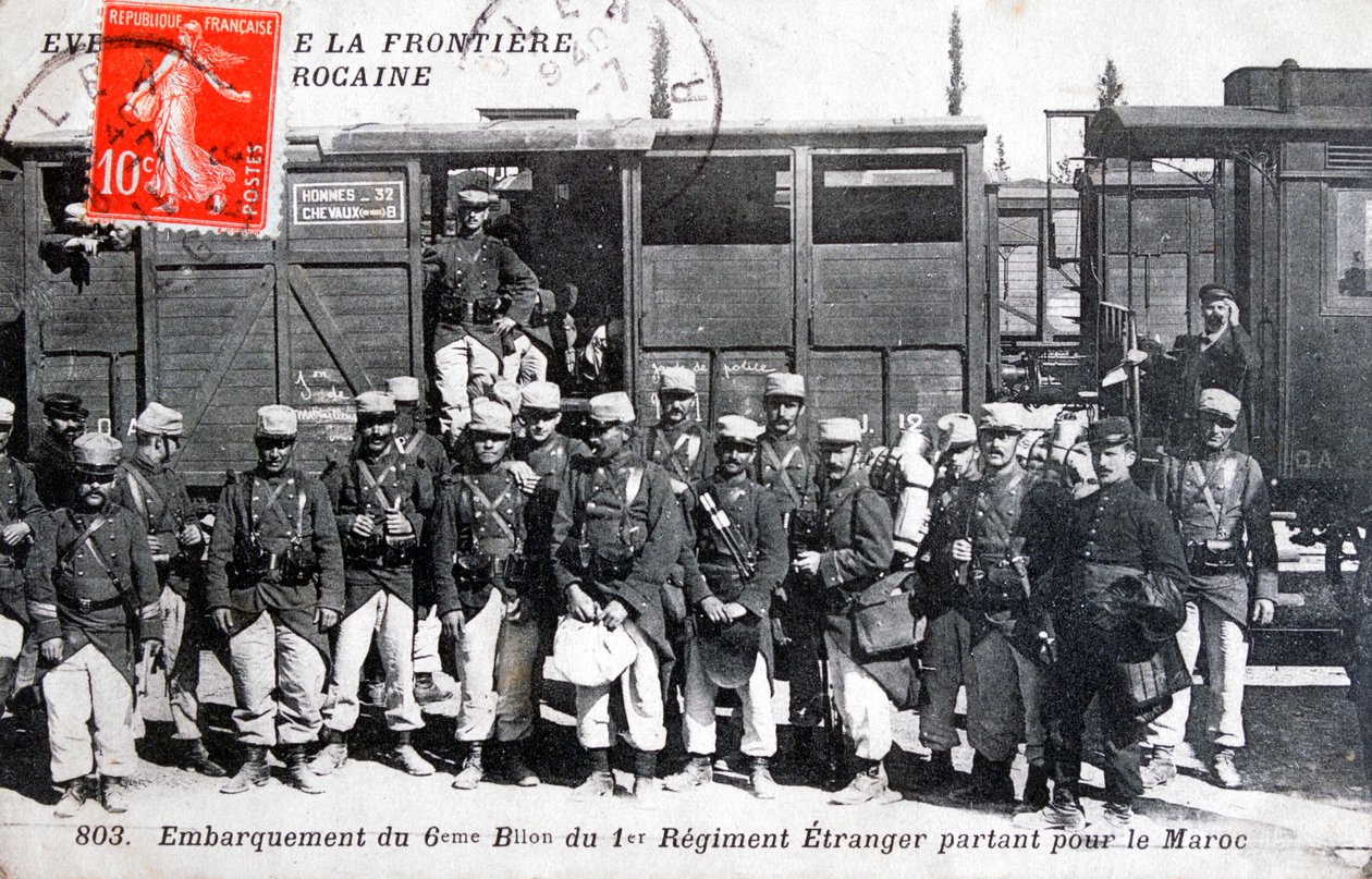 Ranskan muukalaislegioonan 1. rykmentti, Marokko, 1911 tekijältä Unbekannt