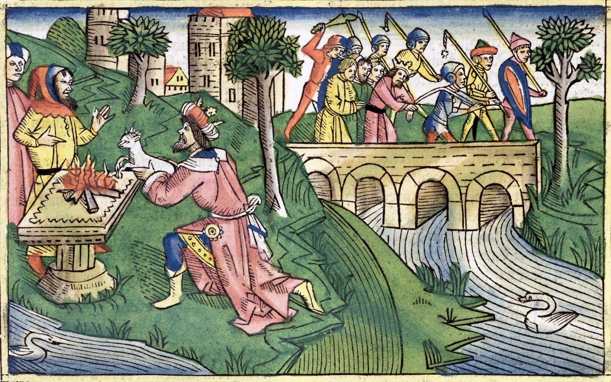 2 Kings 16:9-16: Damaskoksen kansa vangitaan tekijältä Unbekannt
