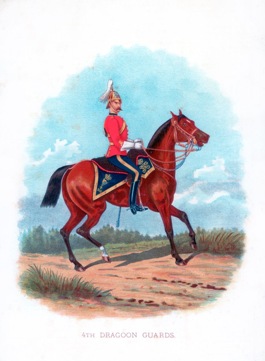 4th Dragon Guards, 1888 tekijältä Unbekannt