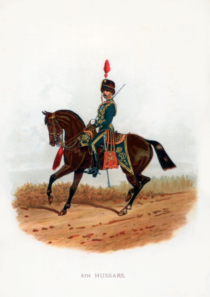 4. husaari, 1889 tekijältä Unbekannt