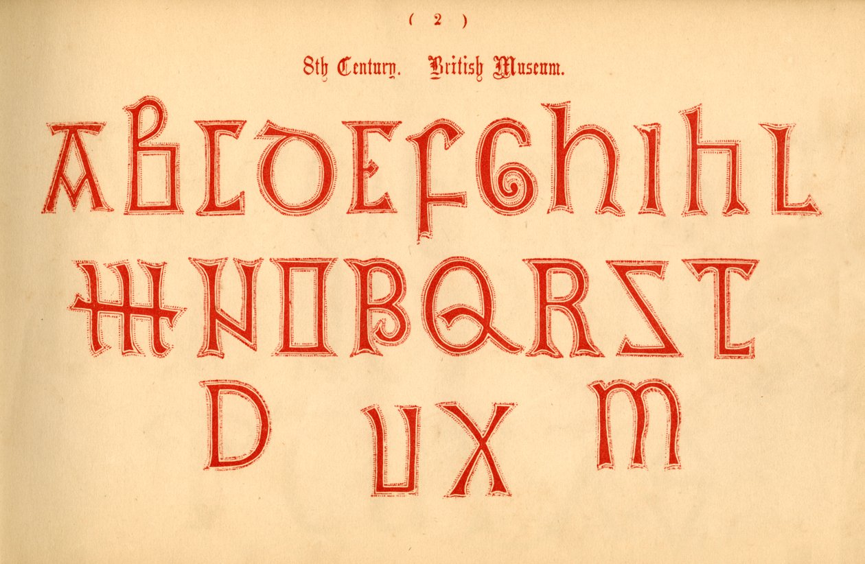 8. vuosisadalla. British Museum, 1862 tekijältä Unbekannt